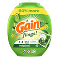 Gain Flings Laundry Detergent Pacs 112 Count Original Scent 3 in 1 HE Detergent Pacs with Oxi Boost and Febreeze